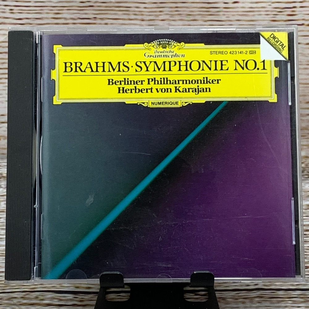 Brahms Berliner‎ Philharmoniker, Herbert von Karajan – Symphonie No. 1 [1987 CD]